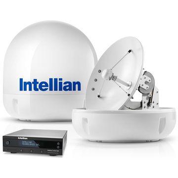Intellian i6P, satelitska TV antena pod kupolom i bez kupole, s upravljačkom jedinicom